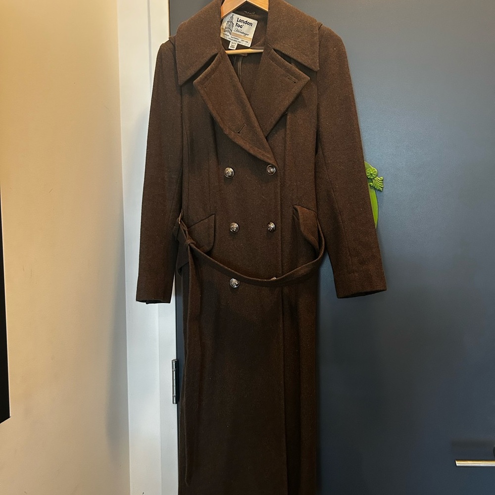 London Fog Heritage Dark Brown Coat